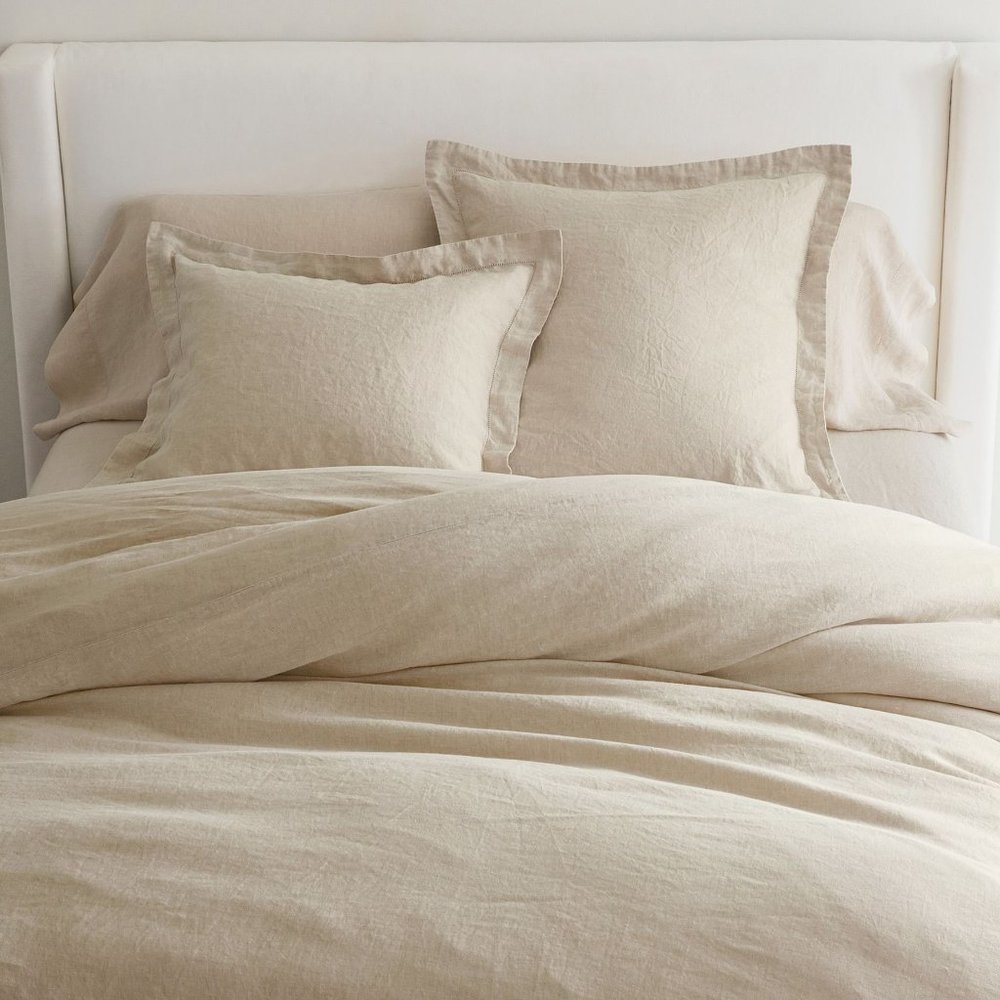 Pottery Barn - Belgian Flax Linen Duvet Cover - Flax